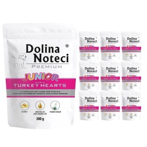 Dolina Noteci Premium Junior karma dla psa serca z indyka zestaw 10 x 300g