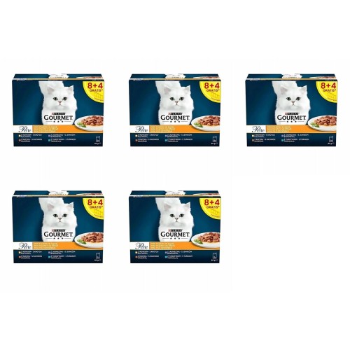 Karma mokra dla kota PURINA GOURMET PERLE mini fileciki mix smaków 60x85g