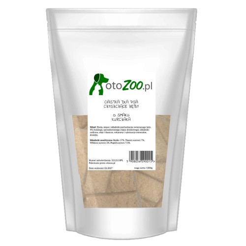 Ciastka dla psa CZYSZCZĄCE ZĘBY 1KG