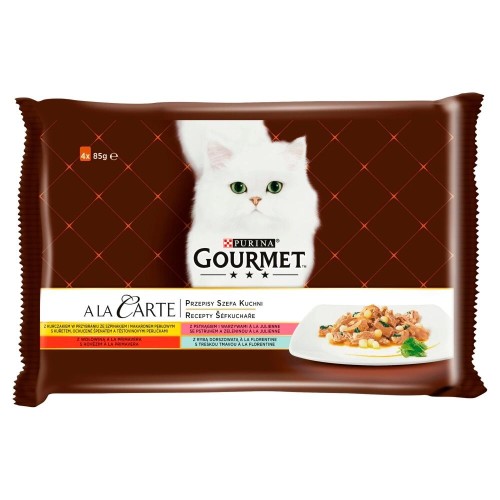 GOURMET ALA CARTE - mix smaków fileciki 4x85g