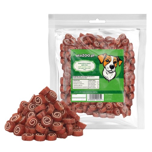 PRZYSMAKI DLA PSA SUSHI KACZKA Z RYBĄ 500G +10% GRATIS