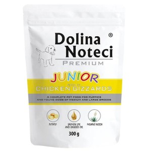 Mokra karma dla psa JUNIOR Dolina Noteci Premium ŻOŁĄDKI KURCZAKA 300g
