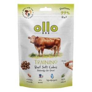 Ollo AIR-DRIED TRAINING SOFT CUBES BEEF WOŁOWINA monobiałkowe 80g