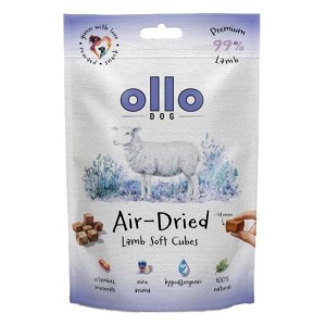 Ollo AIR-DRIED SOFT LAMB CUBES 80g monobiałkowe smaczki z jagnięciny