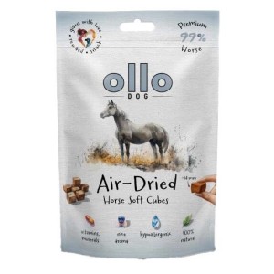 Ollo AIR-DRIED SOFT HORSE CUBES 80g monobiałkowe smaczki z koniny