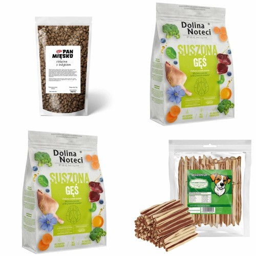 Karma dla psa Dolina Noteci gęś + Pan Mięsko 9kg