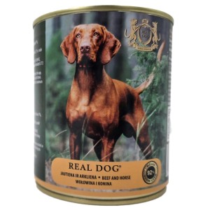 Mokra karma dla psa Real Dog Wołowina i konina 800 g 92% MIĘSA