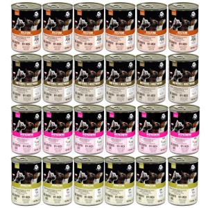 Mokra karma dla psa PetRepublic KAWAŁKI W SOSIE MIX SMAKÓW 24x400g