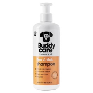 Szampon dla psów - przeciw pchłom i kleszczom - 500 ml - Buddycare
