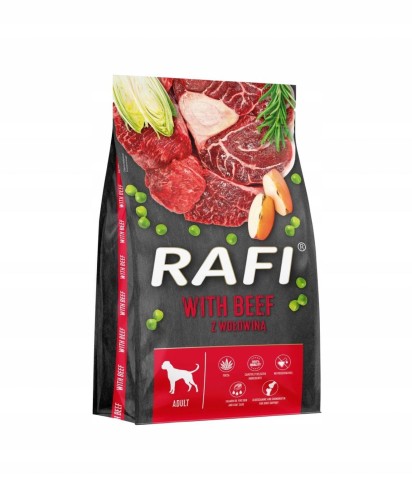 Sucha karma dla psa Rafi z wołowiną worek 10 kg