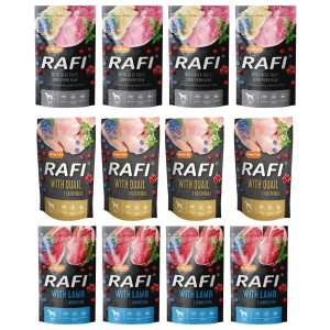 Mokra karma dla psa RAFI MIX SMAKÓW 12x500g