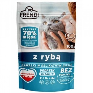 Frendi karma dla kota 100 g – kawałki z rybą w delikatnym sosie saszetka