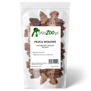 Płuca wołowe naturalny przysmak LIGHT gryzak dla psa 500g otozoo.pl