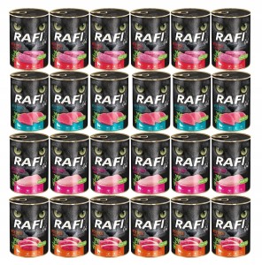 RAFI KARMA DLA KOTÓW MIX SMAKÓW 400G X 24