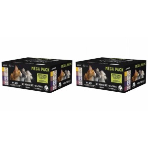 2x PET REPUBLIC Saszetka karma mokra dla kota mix smaków 40 x 100g