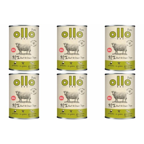 6x OLLO PURE WOŁOWINA I ŻWACZE 850G KARMA MOKRA DLA PSA