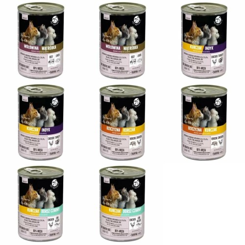 PET REPUBLIC Karma mokra kawałki w galaretce dla kota mix smaków 8 x 400g