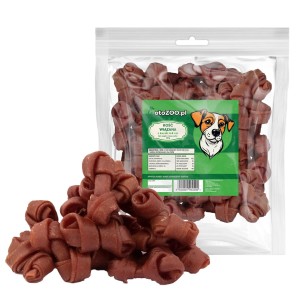 PRZYSMAK DLA PSA Kość wiązana z kaczką 6-8cm 500G + 10% GRATIS 500