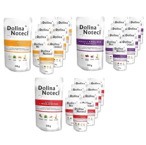 Mokra karma dla psa Dolina Noteci Premium MIX SMAKÓW 30x150 g
