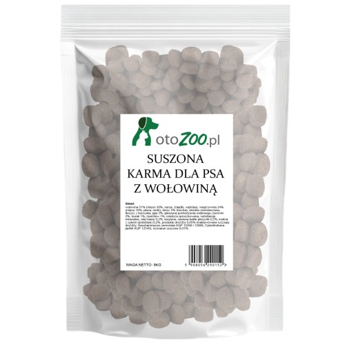 Suszona karma dla psa z wołowią 9kg