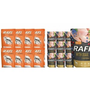 Mokra karma dla psa RAFI MIX SMAKÓW 20x500g