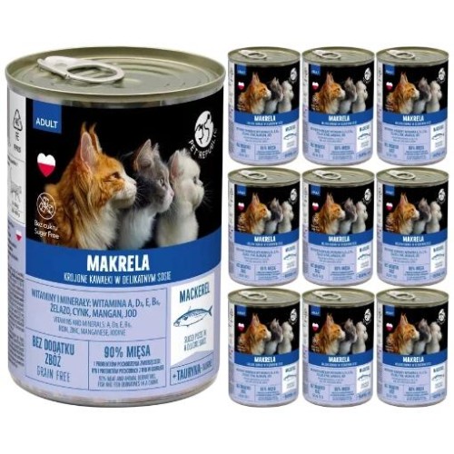 Pet Republic karma mokra dla kota makrela 10x400g