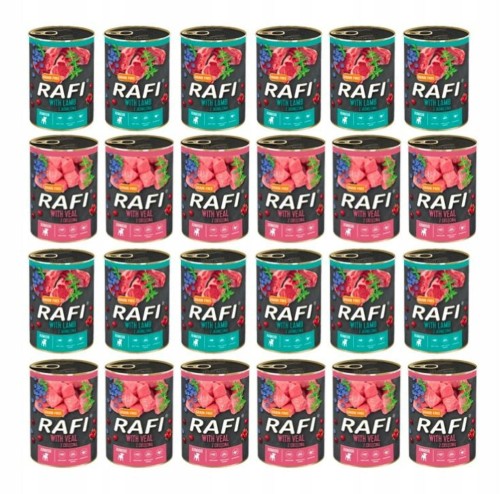RAFI DOLINA NOTECI JUNIOR KARMA DLA PSA MIX 24X400G PUSZKA
