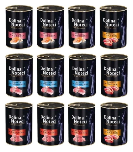 DOLINA NOTECI PREMIUM KOT MIX SMAKÓW 400G x 12