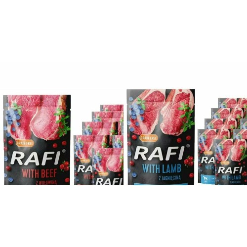 Mokra karma dla psa RAFI MIX SMAKÓW 20x500g