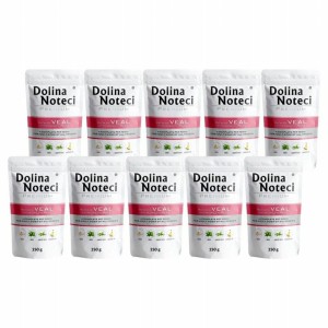 Dolina Noteci Premium Karma dla psa cielęcina z groszkiem zestaw 10 x 150g