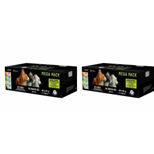 2x PetRepublic karma mokra dla kotów MIX mięsno-rybne smaki 48x85g