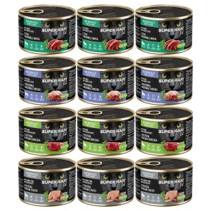 Super Rafi Cat Mokra Karma dla kotów MIX SMAKÓW 12 x 185g