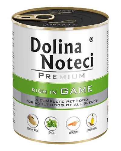 Dolina Noteci Premium mokra karma dla psa bogata w dziczyznę puszka 800 g