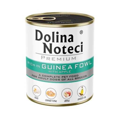 Dolina Noteci Premium mokra karma dla psa perliczka z jabłkiem 800g