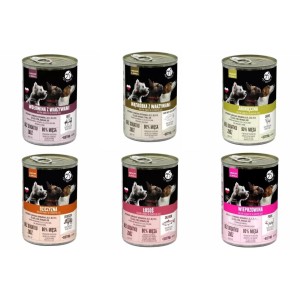 PET REPUBLIC karma mokra dla psa kawałki w sosie mix smaków 6 x 400g