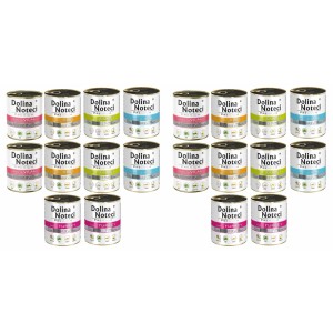 DOLINA NOTECI karma psa puszka MIX SMAKÓW 20x 800g