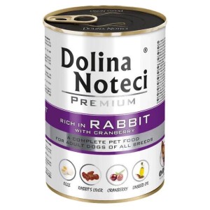 Dolina Noteci BOGATA W KRÓLIKA Z ŻURAWINĄ 400g