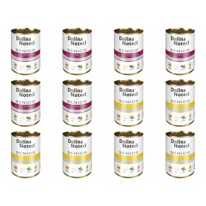Mokra karma dla psa Dolina Noteci Premium Senior Mix 12 x 400 g