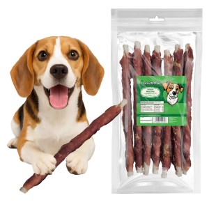 PRZYSMAK DLA PSA PAŁKA WOŁOWA Z JAGNIĘCINĄ 25cm 500G + 10% GRATIS