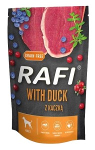 Rafi mokra karma dla psa z kaczką saszetka 500g Dolina Noteci