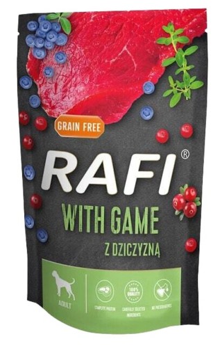 Rafi Karma dla Psa Dziczyzna z Borówkami i Żurawiną 500g