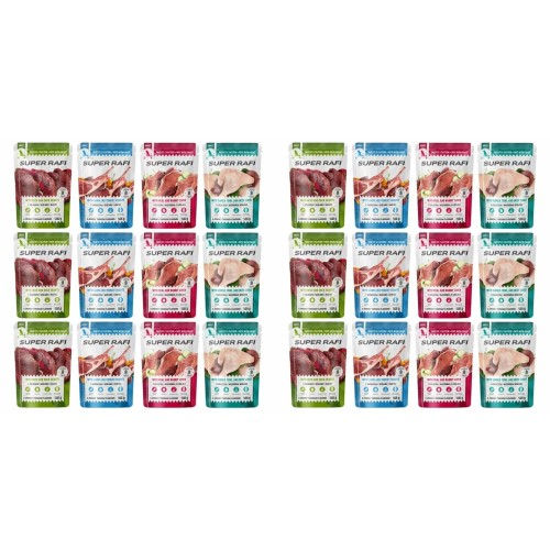 2x Super Rafi Mokra karma dla psa mix smaków zestaw 12 x 500 g