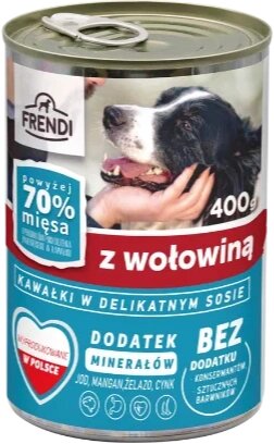 Karma mokra dla psa Frendi wołowina kawałki 400 g