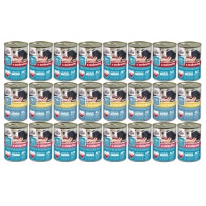 Mokra karma dla psa FRENDI MIX smaków 24x400g