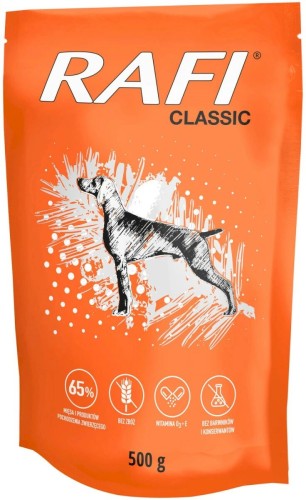 Rafi classic saszetka karma mokra bez zbóż 500g