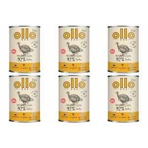6x OLLO PURE INDYK 850G KARMA MOKRA DLA PSA