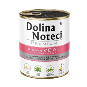 Dolina Noteci Karma dla Psów z Cielęciną i Groszkiem 800g